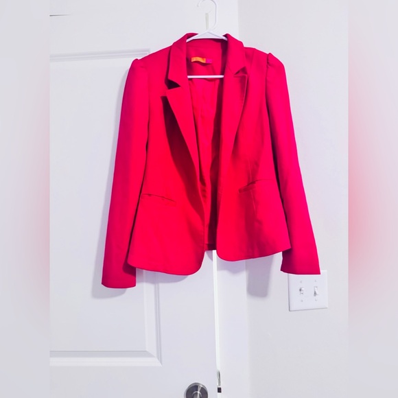 Women's Red Blazer - Picture 9 of 10